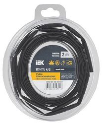 Трубка термоусадочная ТТУ нг-LS 4/2 черная (2м/упак) IEK UDR12-004-002-002-K02-T