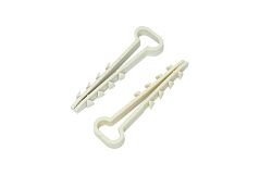 Дюбель-хомут нейлоновый прямоугольный 5-10 мм, белый (100 шт/уп) PROconnect 07-4611