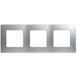 ETIKA Рамка 3-местная алюминий 672553