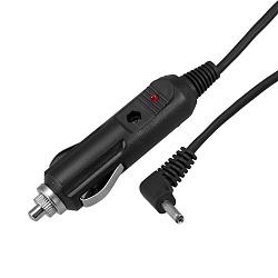 Автозарядка с индикатором (разъем 1.4х3.4) (АЗУ) шнур прямой 1.5 м REXANT 16-0235-4