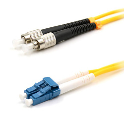 Патч-корд оптический переходной (SM), 9/125 (OS2), LC/UPC-FC/UPC, (Duplex), LSZH, 15м REXANT 50-2530