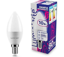 Светодиодная лампа Luminarte LSTD-C37-10W4KE14 10Вт 4000K E14 LSTD-C37-10W4KE14