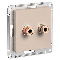 Аудиорозетка двойная AtlasDesign песочн. SE ATN001287 1712783