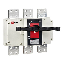 Рубильник-выключатель 1600A 3P c рукояткой управления для прямой установки PowerSwitch EKF psds-1600-3