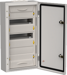 TITAN 5 Корпус металлический ЩРн-36 (1х36) 585х310х140мм IP54 серый (одна дверь) IEK TI5-50-N-036-54-7035