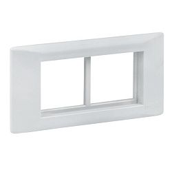 Рамка+суппорт 4 модуля (2 поста) для парапетного кабельного канала EKF C-Line sup-4-105-50