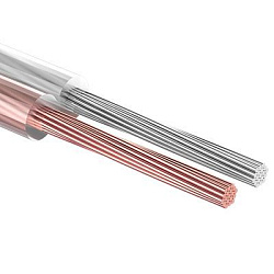 Кабель акустический 2х0,75мм², прозрачный SILICON, 100м REXANT 01-6304
