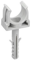 ELASTA Держатель с защелкой и дюбелем CT16 (без винта) IEK CTA10MP-CT16-K41-100