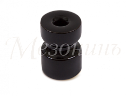 Изолятор CILINDRO, цвет - черный, ТМ "МезонинЪ", 20 (шт/уп) GE90025-05 GE90025-05
