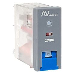 Реле промежуточное с кнопкой и мех. Индикацией RPAt 22/2 8A 24В DC EKF rpat-22-2-24DC