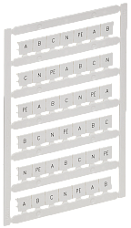 ARMAFIX Маркер для CTS 10мм2 "A; B; C; N; PE" IEK AF-CT10D-M-010-21