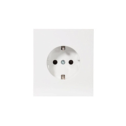 Розетка STRONG 1-ая с/з с/у, со шторками 16А жемчуг KRANZ KR-78-0701-4