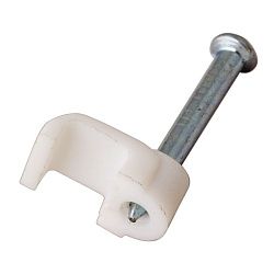 Крепеж кабеля плоский 12х6 мм, белый (50 шт/уп) REXANT 07-4212