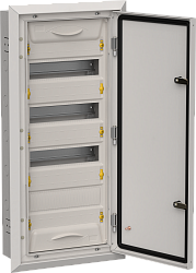 TITAN 5 Корпус металлический ЩРв-48 (1х48) 755х365х130мм IP31 серый (одна дверь) IEK TI5-50-V-048-31-7035