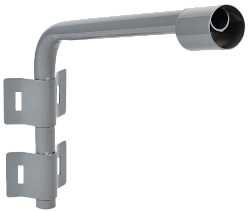 LIGHTING Кронштейн КР-2 D=60мм L=500мм под монтажную ленту 2 хомута серый IEK LT-DKU0D-CR-60-50-22-K03