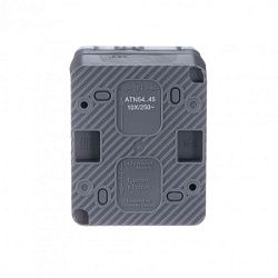 Розетка 1-м ОП AtlasDesign Profi54 16А IP54 250В с заземл. защ. шторки антрацит SE ATN544045 1616134