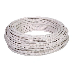 Провод монтажный витой ПВХ 3х1,5мм, цвет - белый (бухта 10м), ТМ "МЕЗОНИНЪ" GE70113-01 GE70113-01