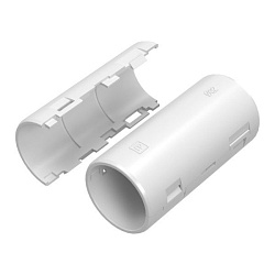 Муфта разборная d32 мм белая (36шт/360шт уп/кор) Промрукав PR13.0420