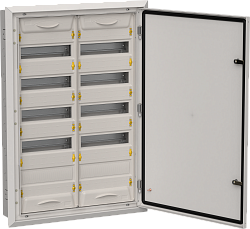 TITAN 5 Корпус металлический ЩРв-120 (2х60) 880х625х130мм IP31 серый (одна дверь) IEK TI5-50-V-2X060-31-7035