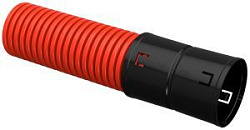 Труба гофрированная двустенная ПНД d=90мм красная (50м) IEK CTG12-090-K04-050-R