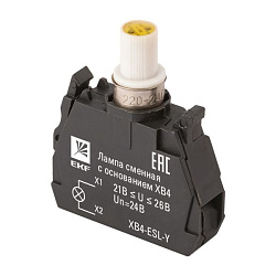 Лампа сменная c основанием XB4 желтая 24В XB4-ESL-Y