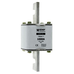 Плавкая вставка ППН-41 1250/800А габарит 4 EKF fus-41/1250/800