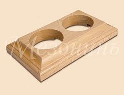 Рамка двухместная  "Престиж" без тонировки, для наружного и внутреннего монтажа, ТМ "МезонинЪ" GE707 GE70707-00