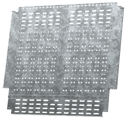 FORMAT Перегородка секционирования монтажной панели задняя горизонтальная 800х600мм в шкаф глубиной 1000мм IEK FO-00-SWMP-080-060
