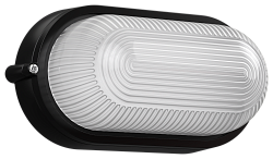 Светильник НПП1401 овал 60Вт IP54 черный IEK LNPP0-1401-1-060-K02