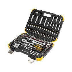 Набор инструментов, 1/2, 1/4, CrV, пластиковый кейс, 94 предмета KRANZ KR-66-6694