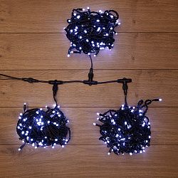 Гирлянда LED ClipLight 24V, 3 нити по 20 м, свечение с динамикой, цвет диодов Белый 323-305