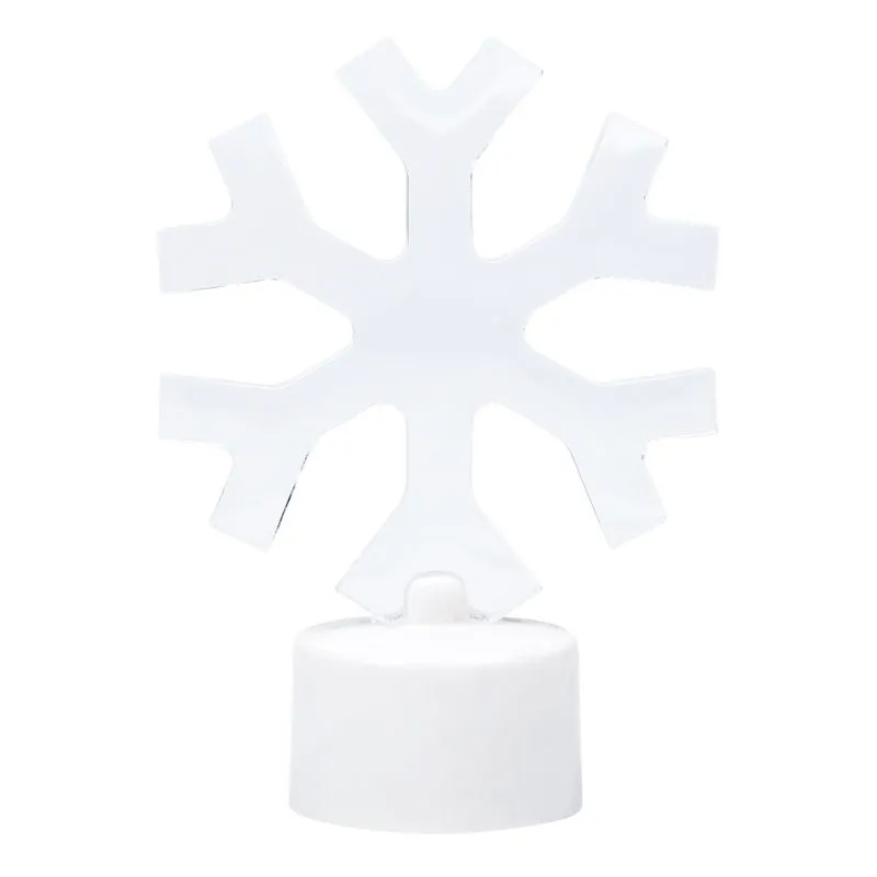 Фигура светодиодная на подставке Снежинка, RGB - Фото 2