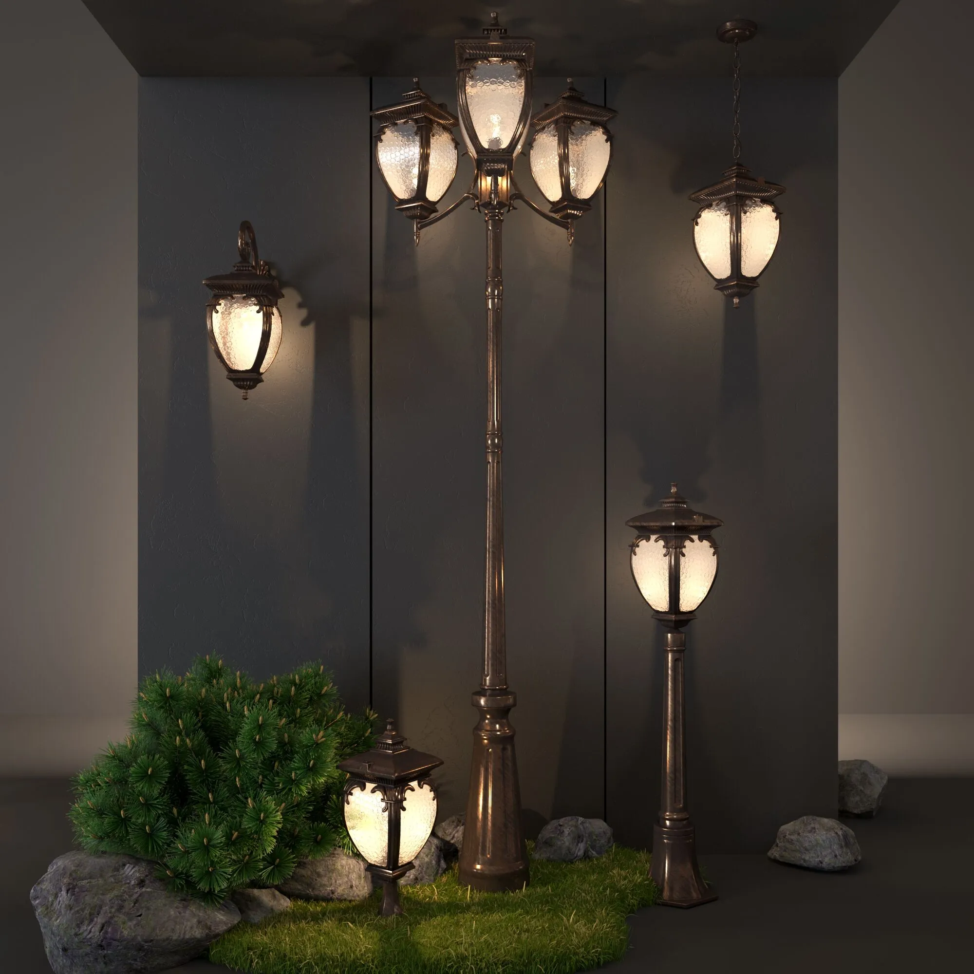 Светильник ландшафтный IP44 Andromeda S черное золото GLYF-8024S Elektrostandard - Фото 4