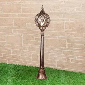 Светильник уличный на столбе IP44 Sirius F черное золото Elektrostandard a026100