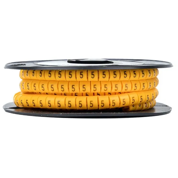 Маркер кабельный 6,0 мм2 "5" (350 шт.) (ЕС-3) EKF - Фото 2