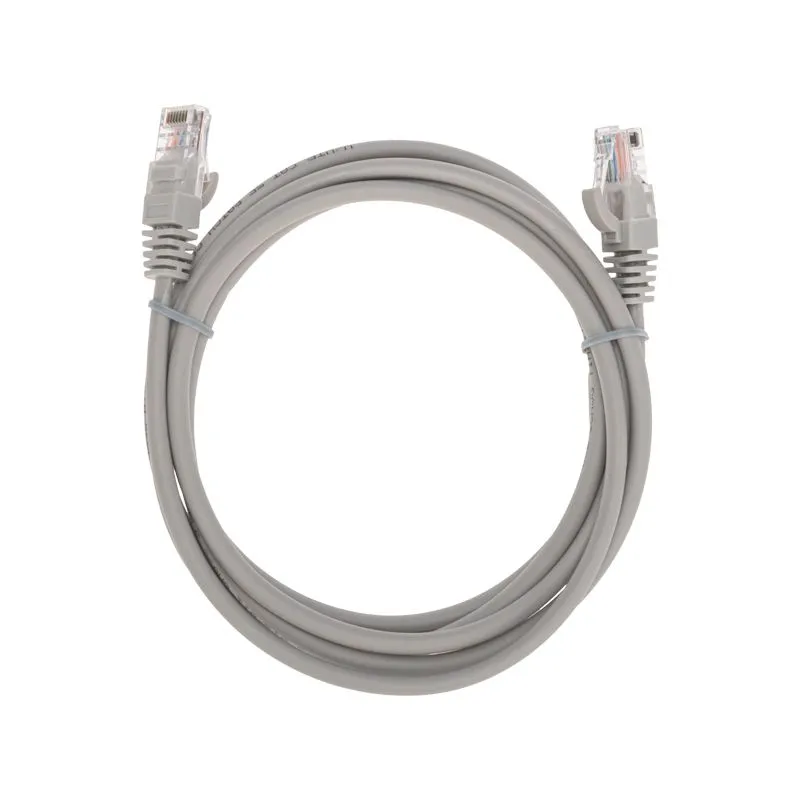 Патч-корд U/UTP, CAT 5e, RJ45-RJ45, 26AWG, LSZH, серый, 2м REXANT 02-0100-2