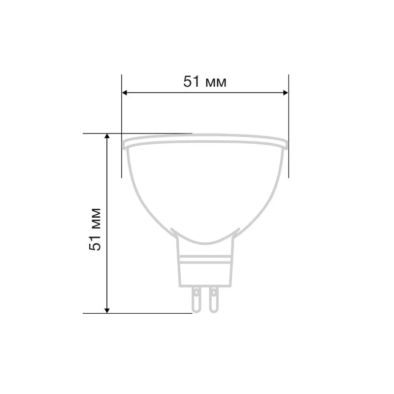 Лампа светодиодная Рефлектор-cпот 9,5Вт GU5.3 760Лм 2700K теплый свет REXANT - Фото 3
