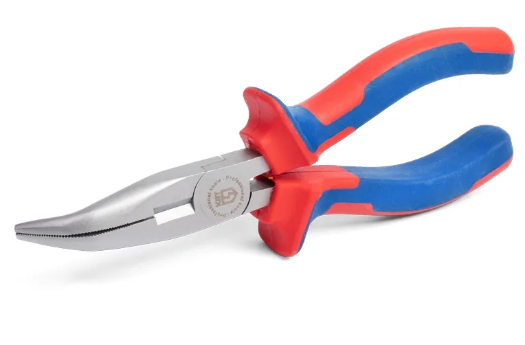 Длинногубцы изогнутые "Мастер" 160 мм, 77424 