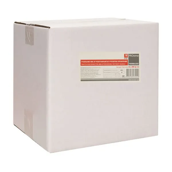 Рубильник 400A 3P реверсивный без рукоятки управления TwinBlock EKF - Фото 4