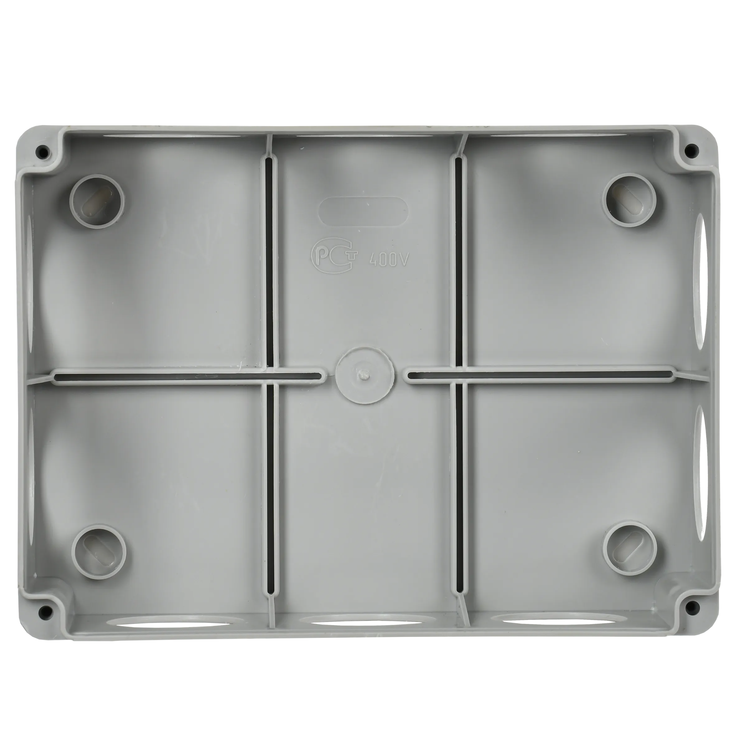 Коробка распаячная КМ41244 для открытой проводки безгалогенная (HF) 190х140х70мм IP55 10 гермовводов серая IEK - Фото 4