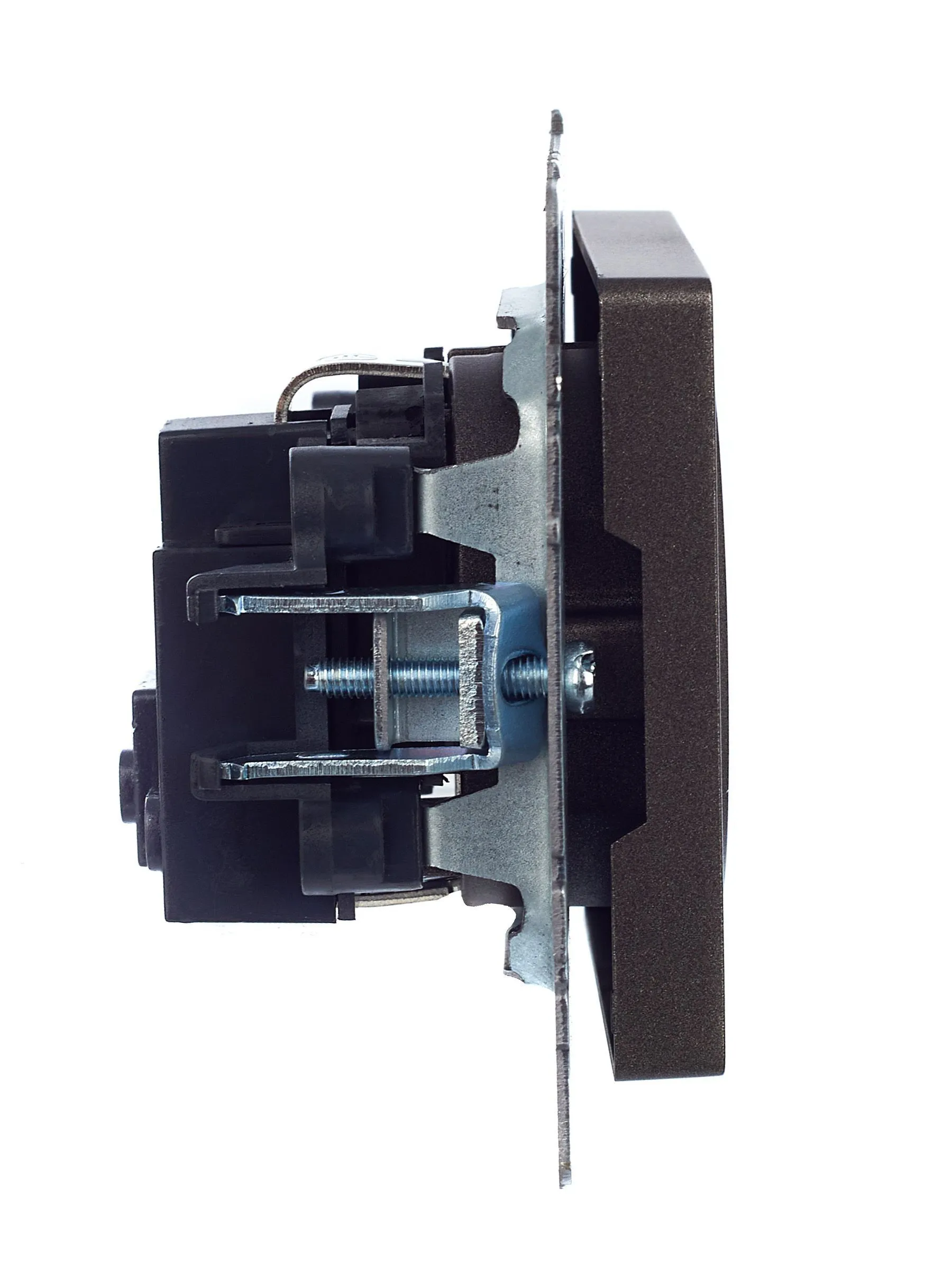 BRITE Розетка 1-местная с заземлением с защитными шторками 16А РС14-1-0-БрТБ темная бронза IEK - Фото 8