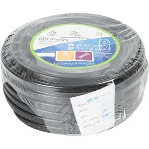 Кабель ВВГ-Пнг(А) 3х1.5 ок (N PE) 0.66кВ (бухта 20м) (шт) АЛЬФАКАБЕЛЬ 45995 291965