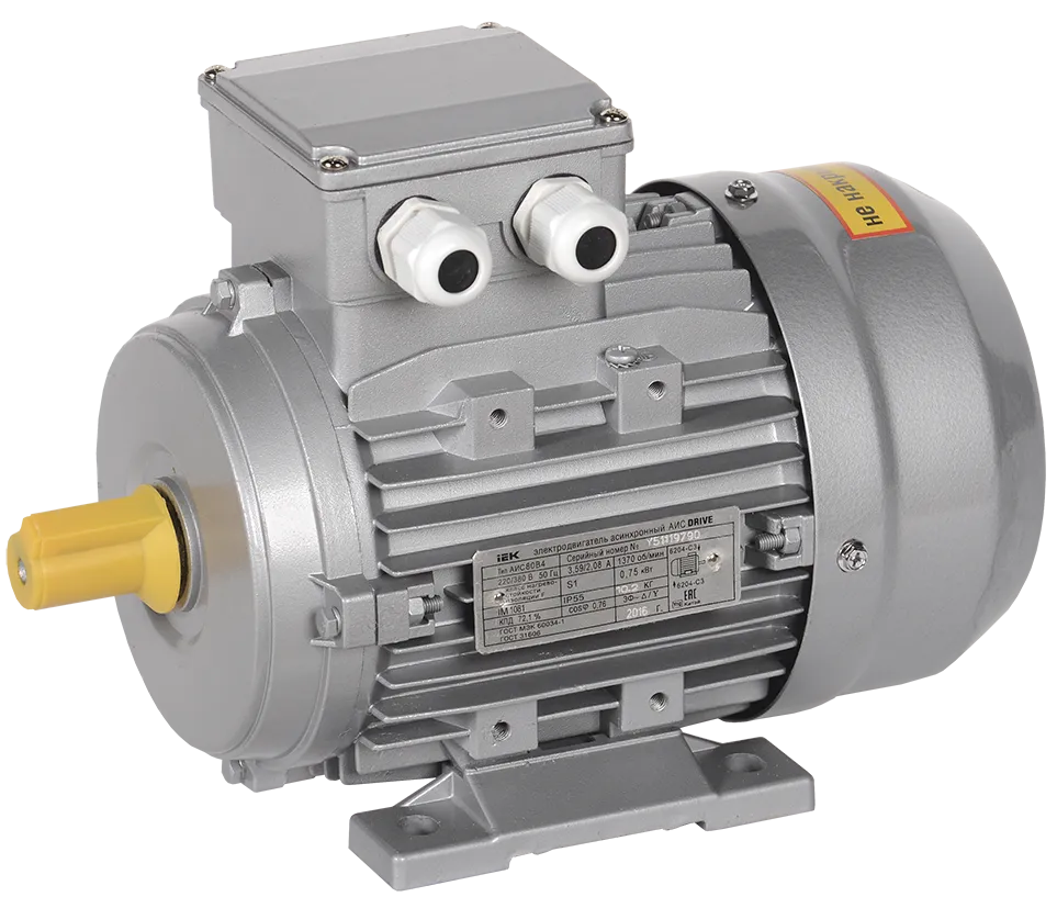 Электродвигатель асинхронный трехфазный АИС 90S8 380В 0,37кВт 750об/мин 1081 DRIVE IEK