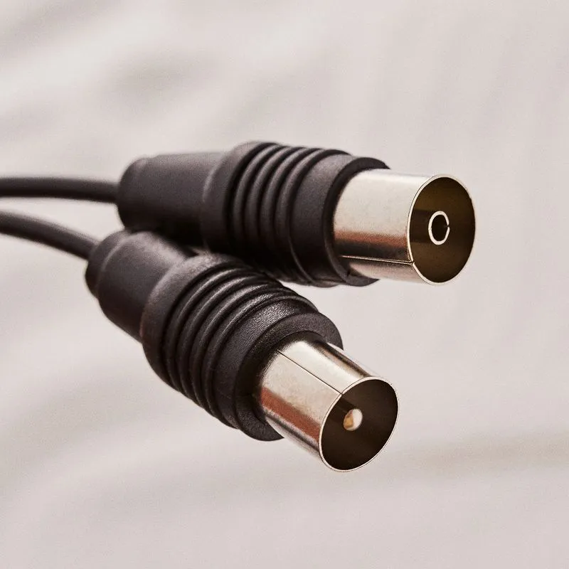 ВЧ-кабель, ТВ-гнездо - ТВ-штекер, 10м, черный REXANT - Фото 4