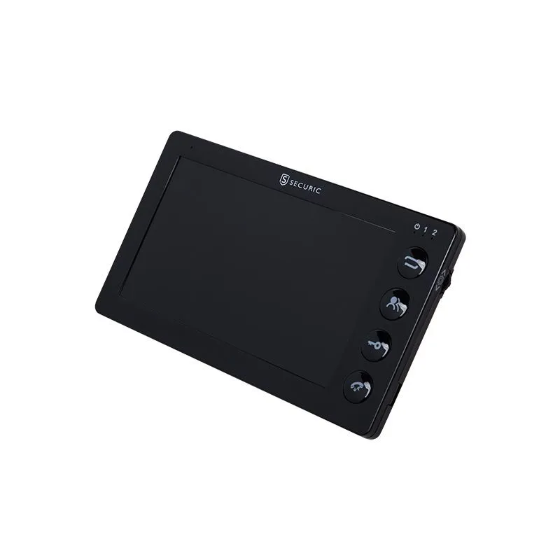 Цветной монитор  видеодомофона 7" формата AHD, с детектором движения, функцией фото- и видеозаписи. Цвет черный (модель AC-335) 45-0335