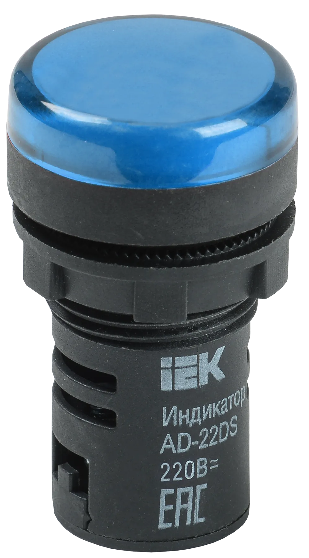 Лампа AD22DS(LED)матрица d=22мм синий 230В IEK