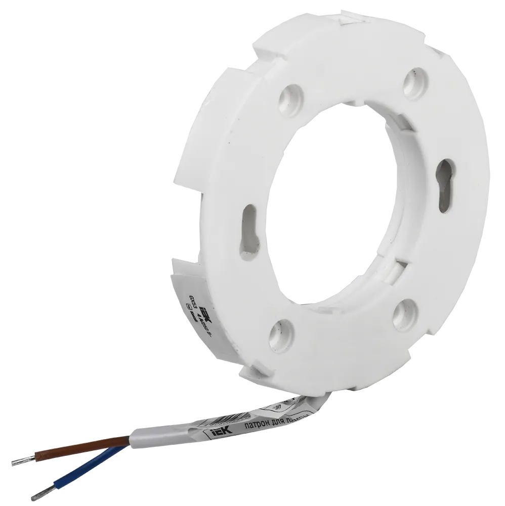 Патрон потолочный Ппл53-04-К52 GX53 пластик белый IEK