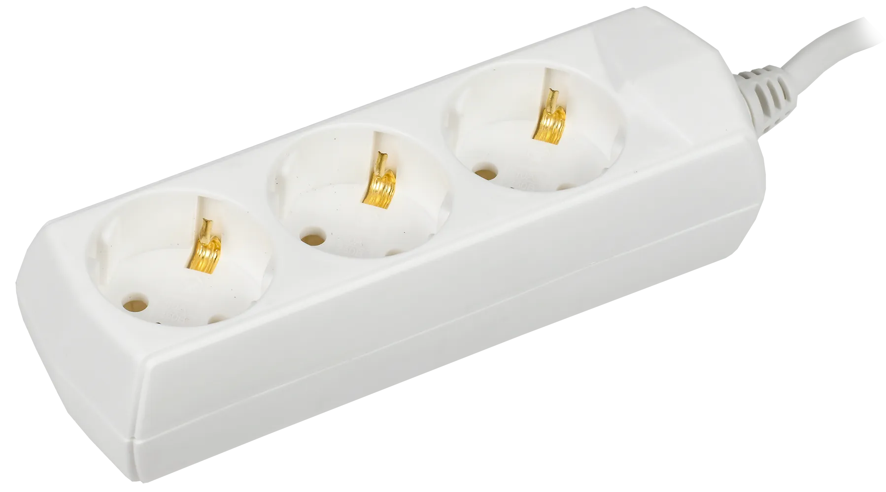 Удлинитель У03 3 места с заземлением 7м 3х1мм2 10А/250В GENERICA WYP10-10-03-07-Z-G