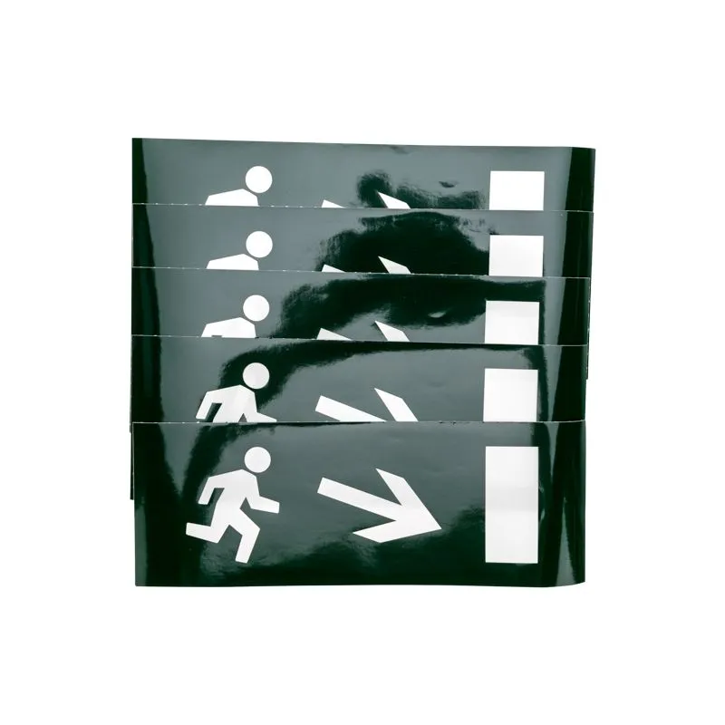 Наклейка для аварийного светильника  "Направление к эвакуационному выходу направо вниз" REXANT - Фото 2