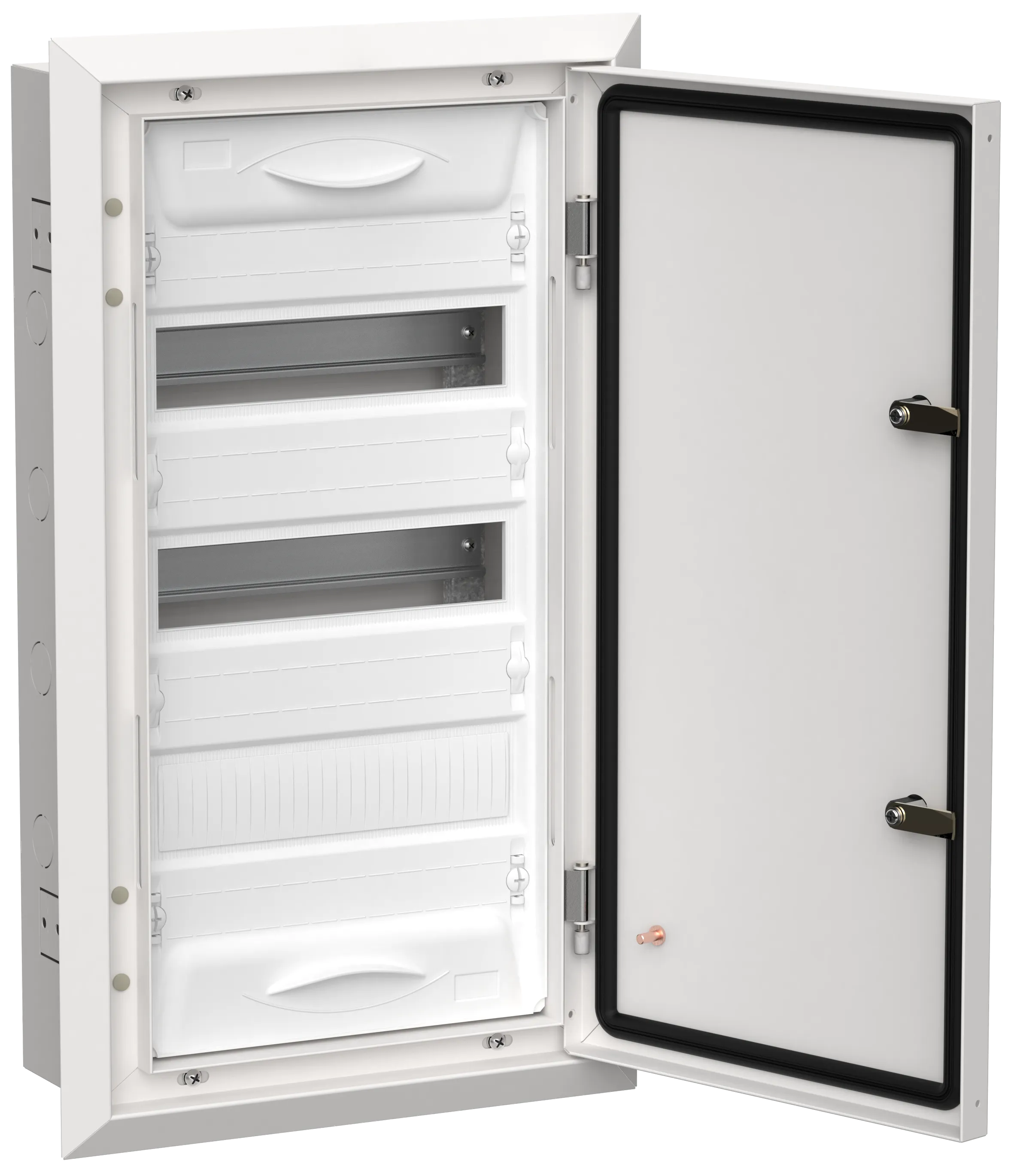 TITAN 5 Корпус металлический ЩРв-36 (1х36) 630х365х130мм IP31 белый (одна дверь) IEK